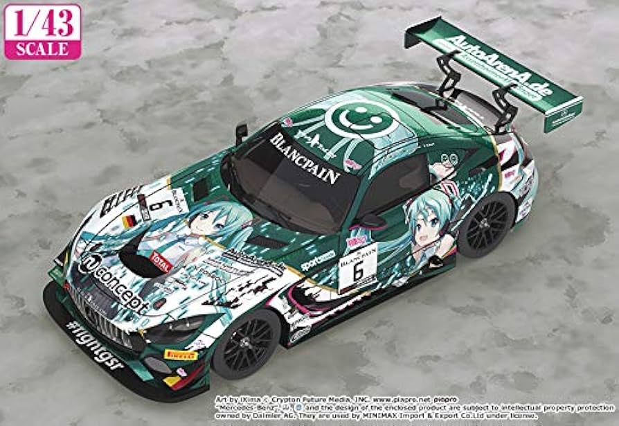 絶版 1/43 初音ミク #6 Mercedes-AMG 2019 SPA24H Amazon.co.jp: キャラクター・ボーカル・シリーズ01 初音ミク 1